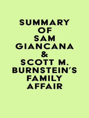 cover image of Summary of Sam Giancana & Scott M. Burnstein's Family Affair